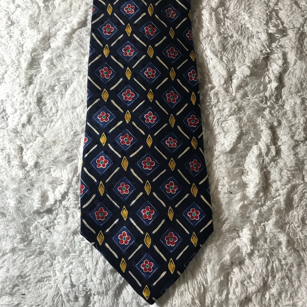 Meeting street 100% silk men’s patterned necktie